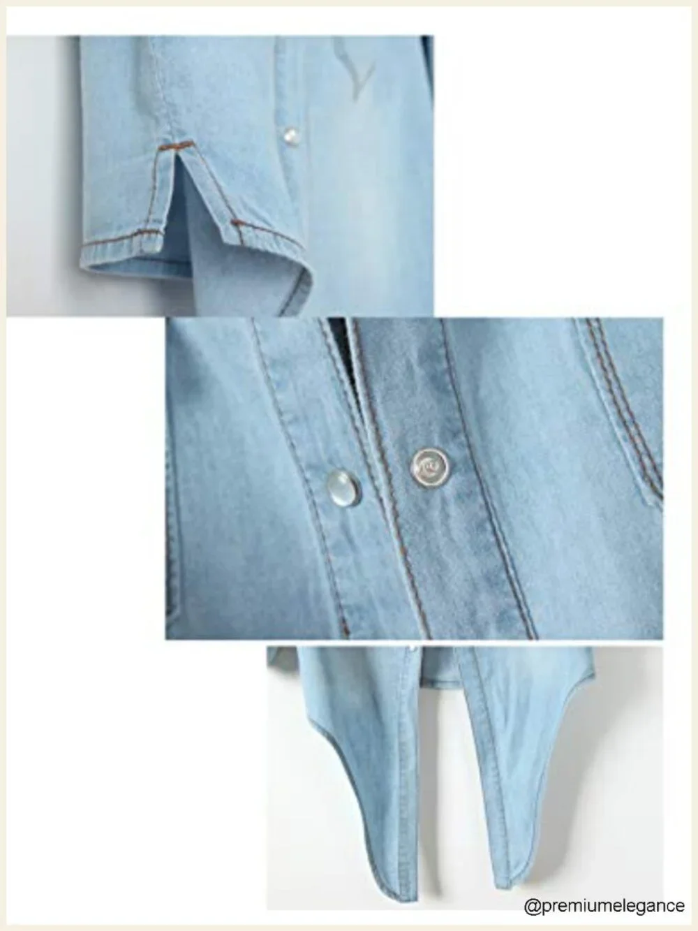 Crop Denim Cardigan Tie Front Shirt Button Down Western Cowgirl Blouse